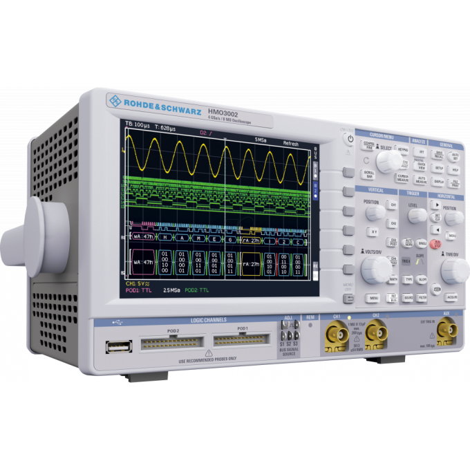 Осциллограф цифровой двухканальный ROHDE & SCHWARZ 200 МГц HMO3032