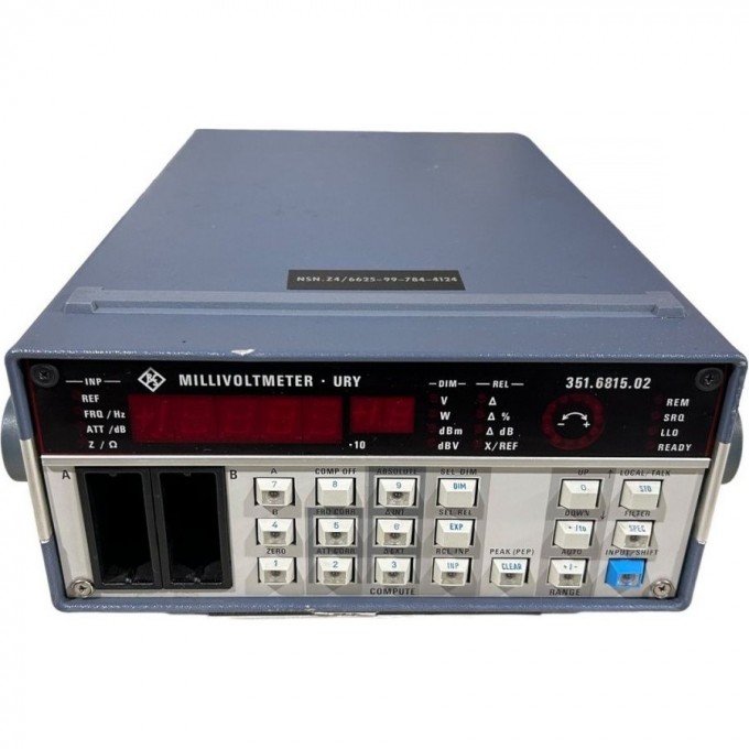Широкополосный милливольтметр ROHDE & SCHWARZ URV5 R&S-URV5 R&S-URV5
