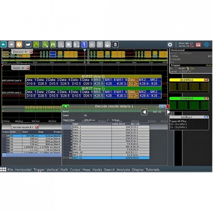 Программный модуль синхронизации и декодирования MIPI M-PHY ROHDE & SCHWARZ RTO-K44