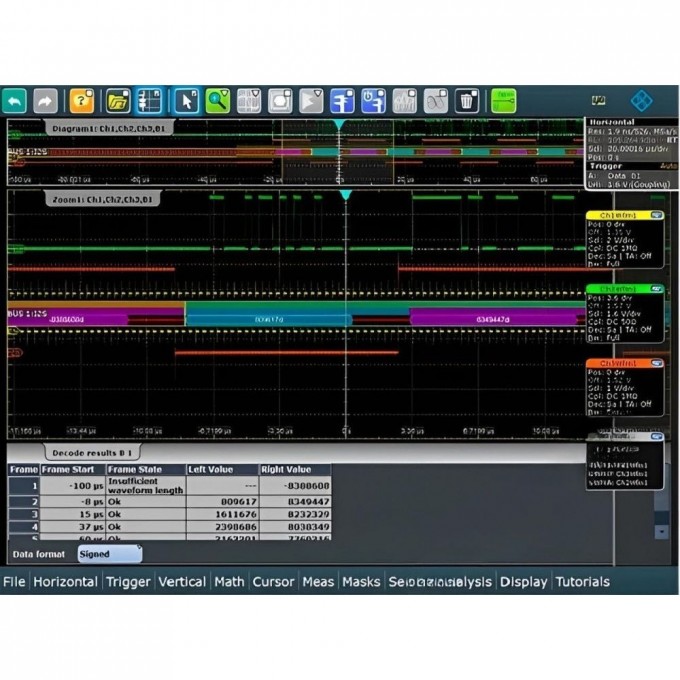 Программный модуль синхронизации и декодирования аудио интерфейсов ROHDE & SCHWARZ RTO-K5