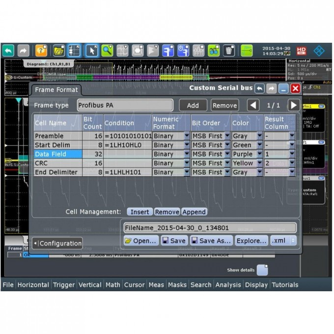 Программный модуль для осциллографов ROHDE & SCHWARZ RTO Запуск и декодирование Manchester и NRZ RTO-K50